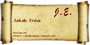 Jakab Enna névjegykártya